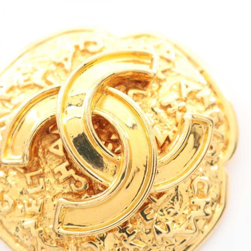 CHANEL Authentic Gold Logo Brooch - Picture 5 of 5
